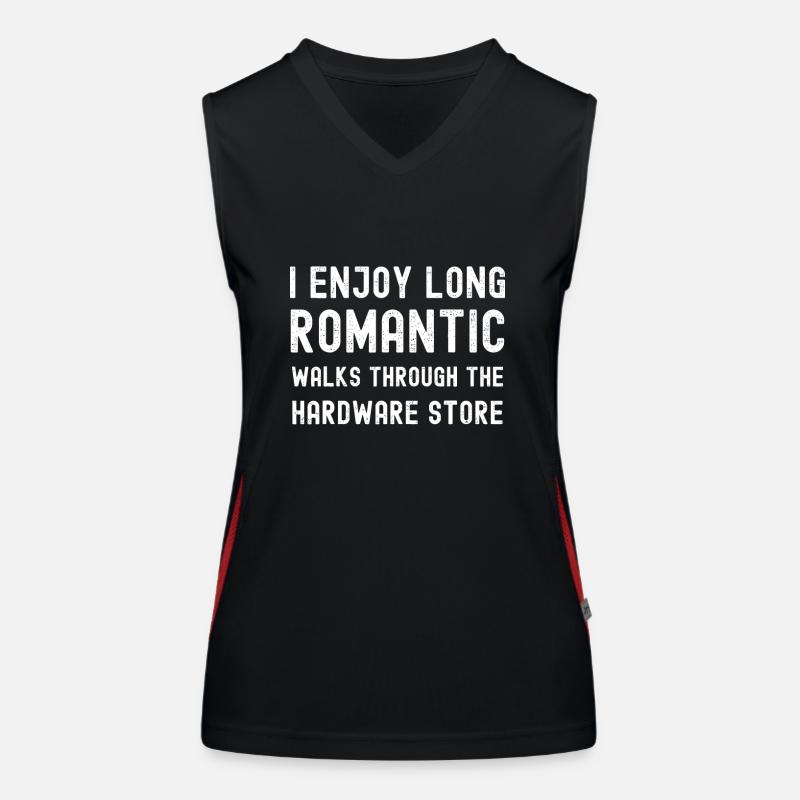 Funny Dad Handyman Hardware Store Tools Women's Functional Contrast Tank Top