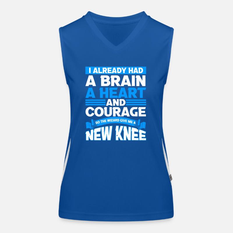 J’avais déjà un cerveau et un cœur Débardeur respirant contrasté Femme