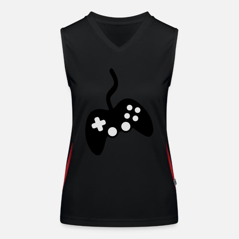 Games Controller Funktionelles Kontrast-Tank Top für Frauen