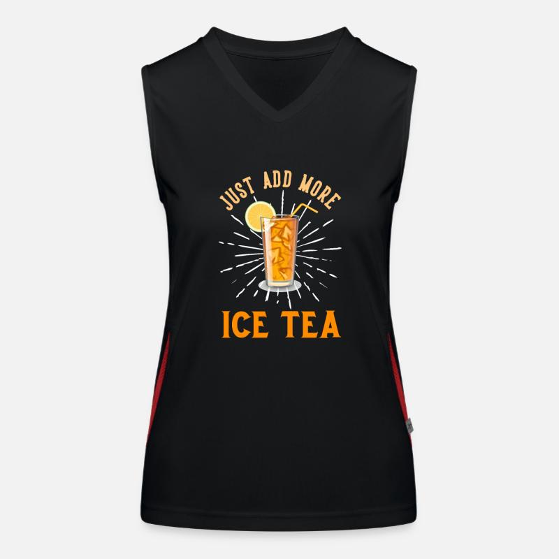 Just add ICE TEA Funktionelles Kontrast-Tank Top für Frauen