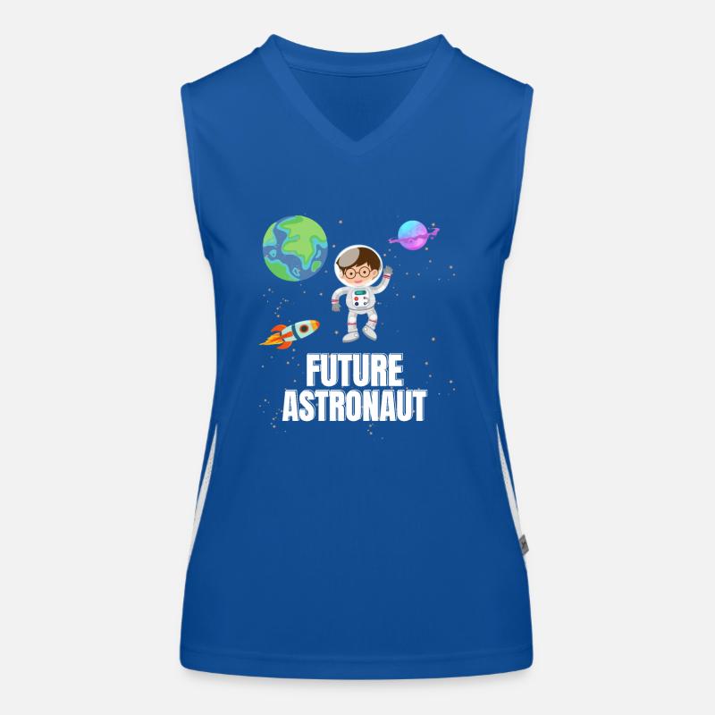 Space Planet Rocket Future Astronaut Women's Functional Contrast Tank Top