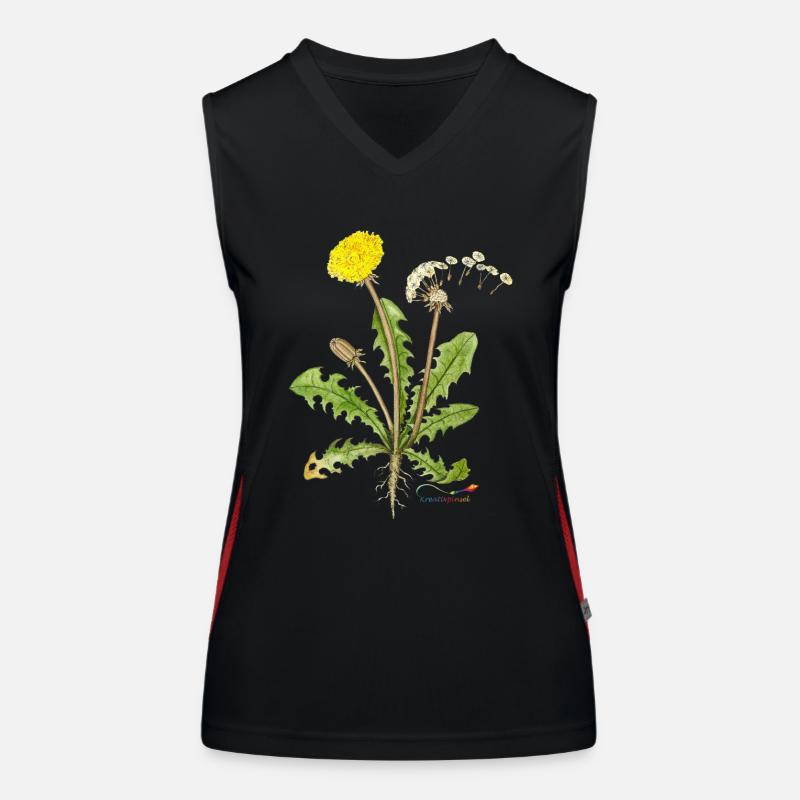 Dandelion, also called dandelion Women's Functional Contrast Tank Top