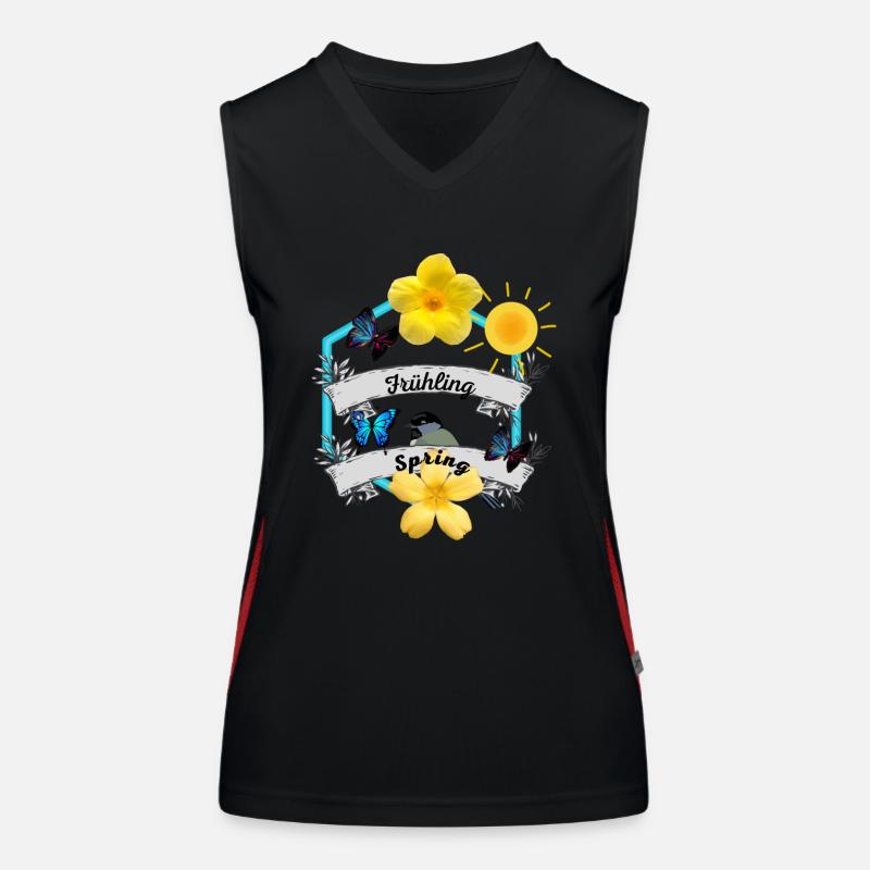 Frühling Spring Funktionelles Kontrast-Tank Top für Frauen