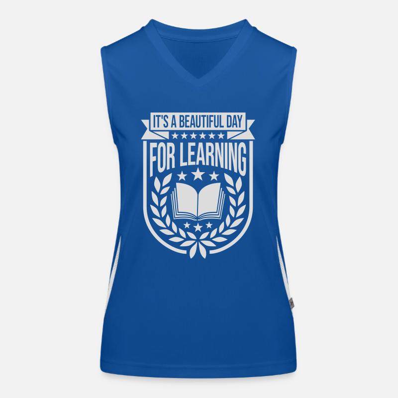 beautiful day for learning Funktionelles Kontrast-Tank Top für Frauen