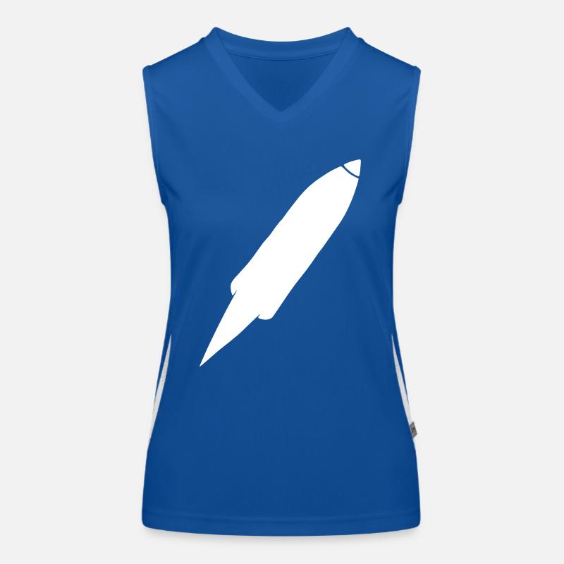 Spacecraft Rocket Space Space Flight Vector Women's Functional Contrast Tank Top