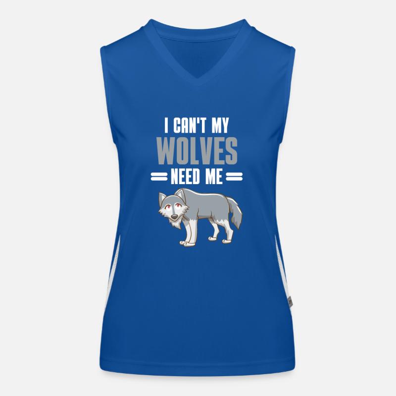 Forest Dweller Predator Funny Gift Wolf Women's Functional Contrast Tank Top