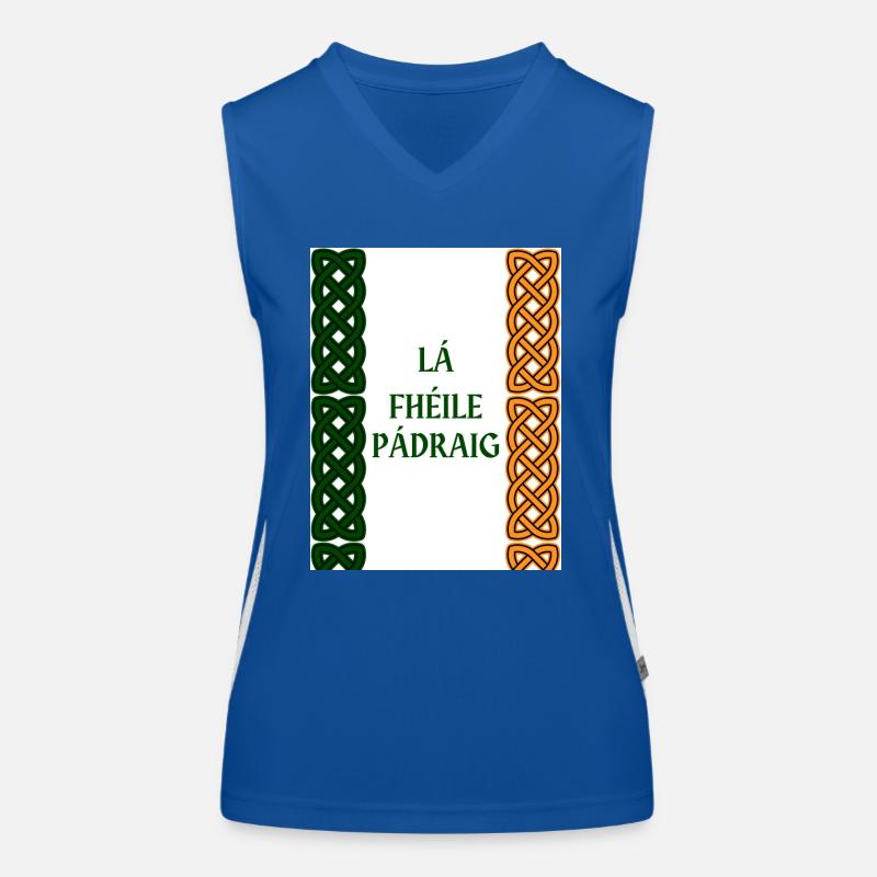 St. Patrick's Day Funktionelles Kontrast-Tank Top für Frauen