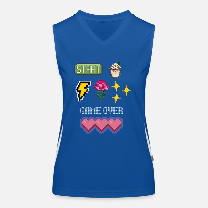Liebesschritte Funktionelles Kontrast-Tank Top für Frauen