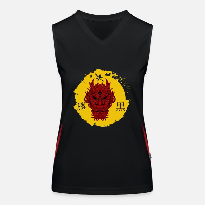 (D)evil Dragon Women's Functional Contrast Tank Top