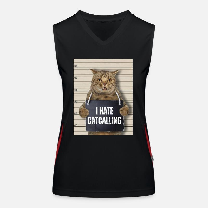 Ich hasse Catcalling Funktionelles Kontrast-Tank Top für Frauen