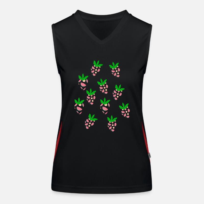 Melone oder Erdbeere? Funktionelles Kontrast-Tank Top für Frauen