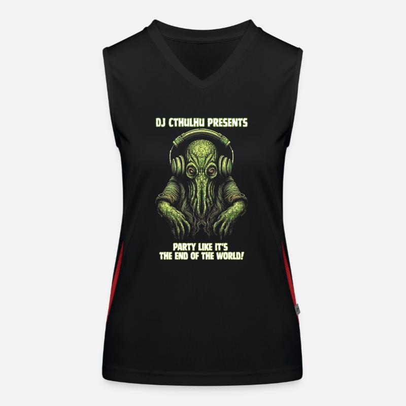 DJ Cthulhu présente Débardeur respirant contrasté Femme