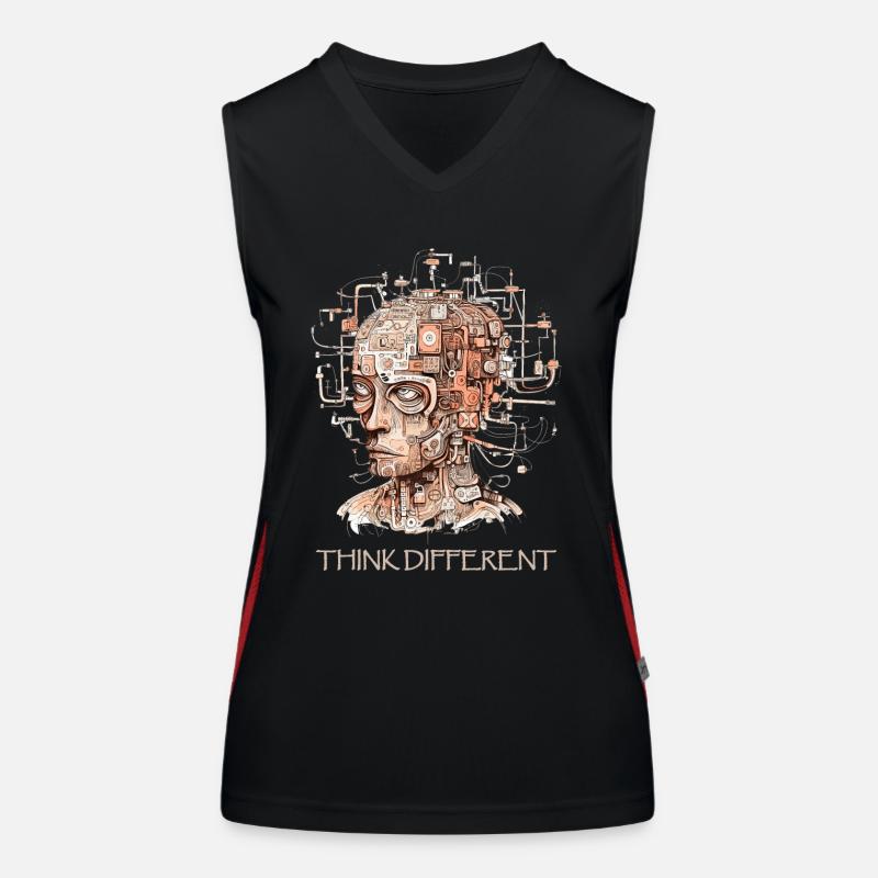 Anders denken Funktionelles Kontrast-Tank Top für Frauen