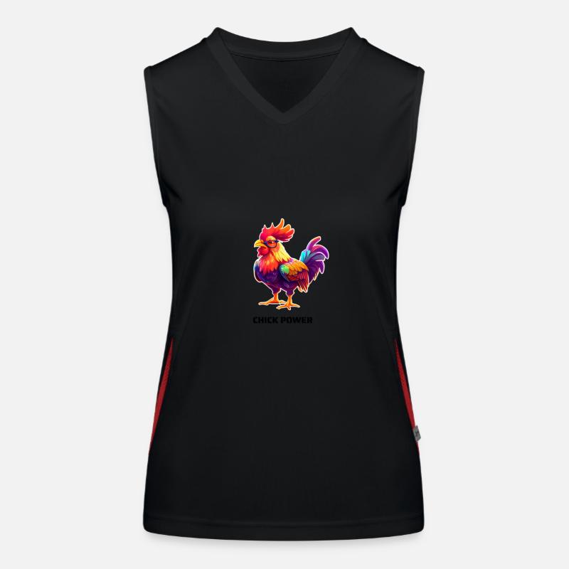 PUISSANCE CHICK Débardeur respirant contrasté Femme