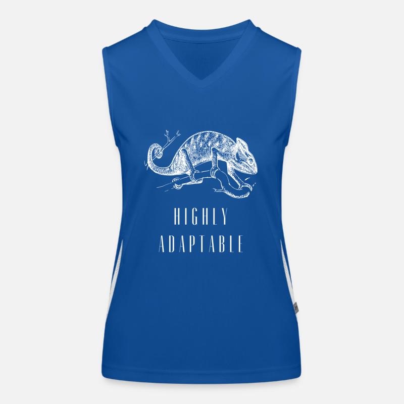 Caméléon Adaptabilité Ajustement Techno Musique Débardeur respirant contrasté Femme