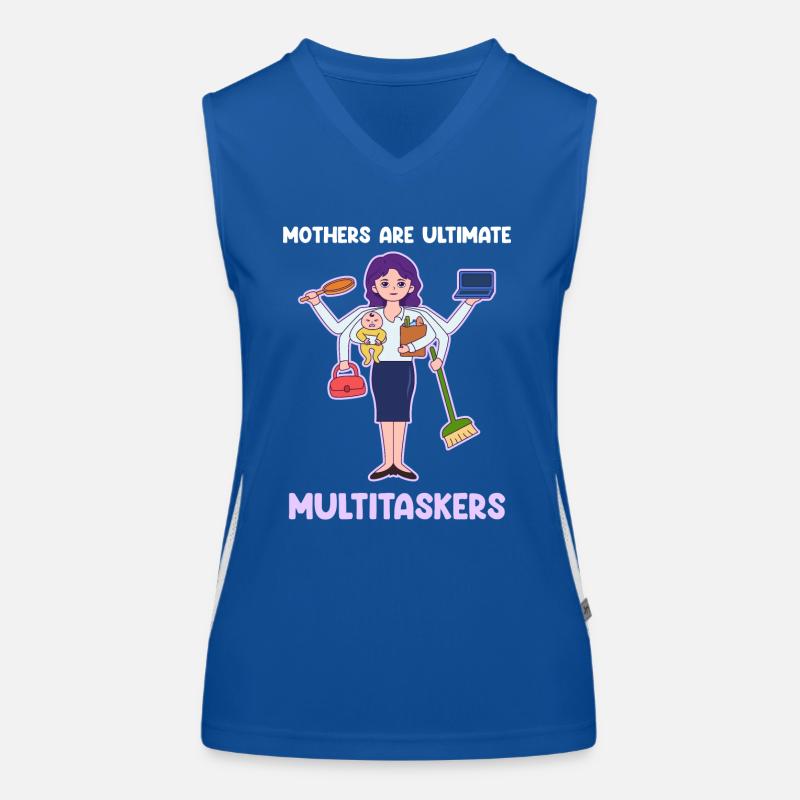 Multitasking zum Muttertag Funktionelles Kontrast-Tank Top für Frauen