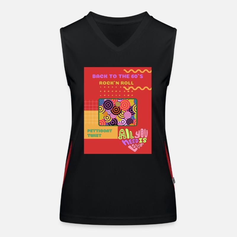 back to the 60s Women's Functional Contrast Tank Top
