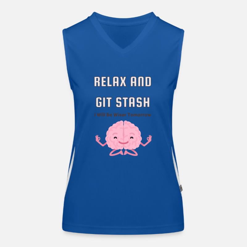 Relax and Git Stash Women's Functional Contrast Tank Top