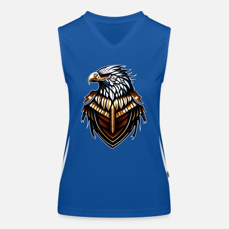 Adler-Emblem-Logo Funktionelles Kontrast-Tank Top für Frauen