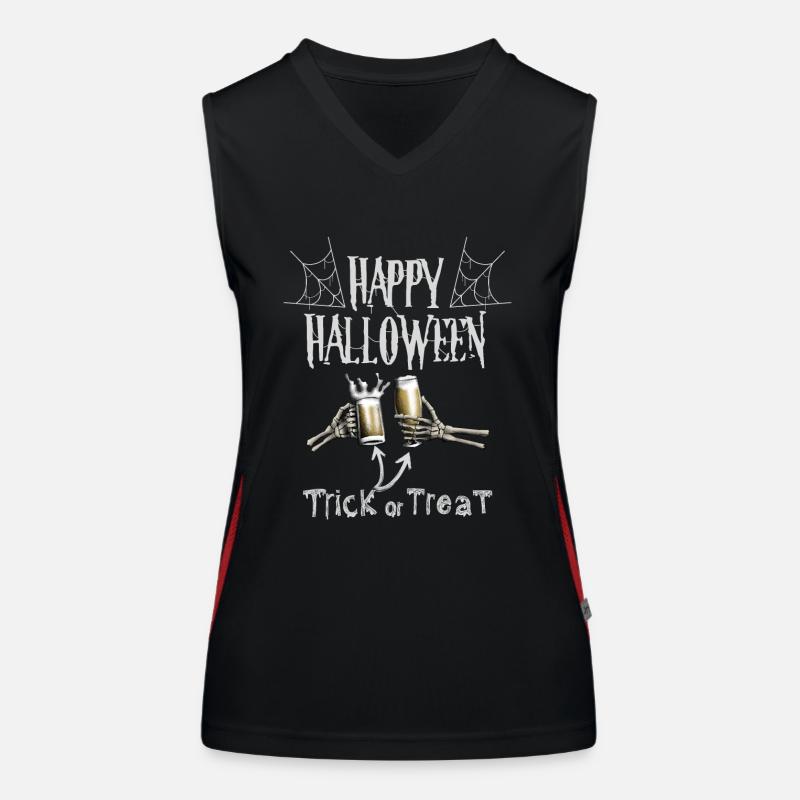 Happy Halloween - Alkohol oder Saures Funktionelles Kontrast-Tank Top für Frauen