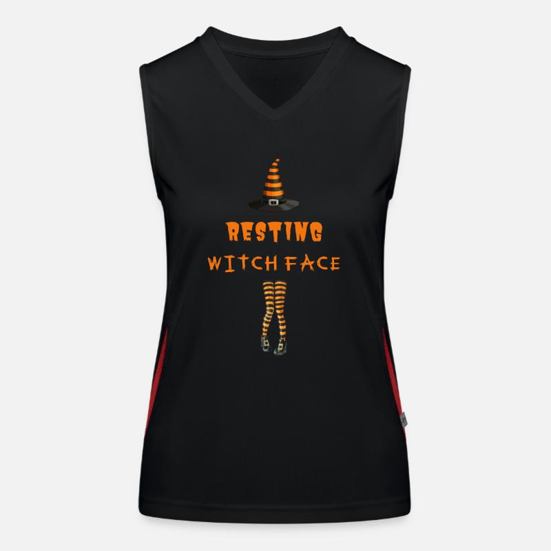 Resting Witch Face Women's Functional Contrast Tank Top
