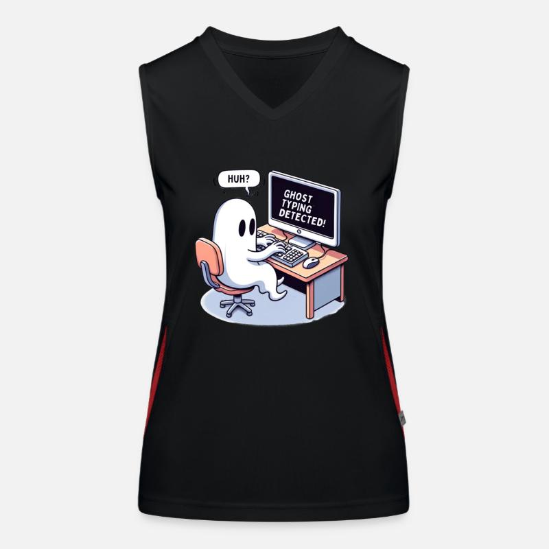 GHOST TYPING DETECTED! -Huh? Women's Functional Contrast Tank Top