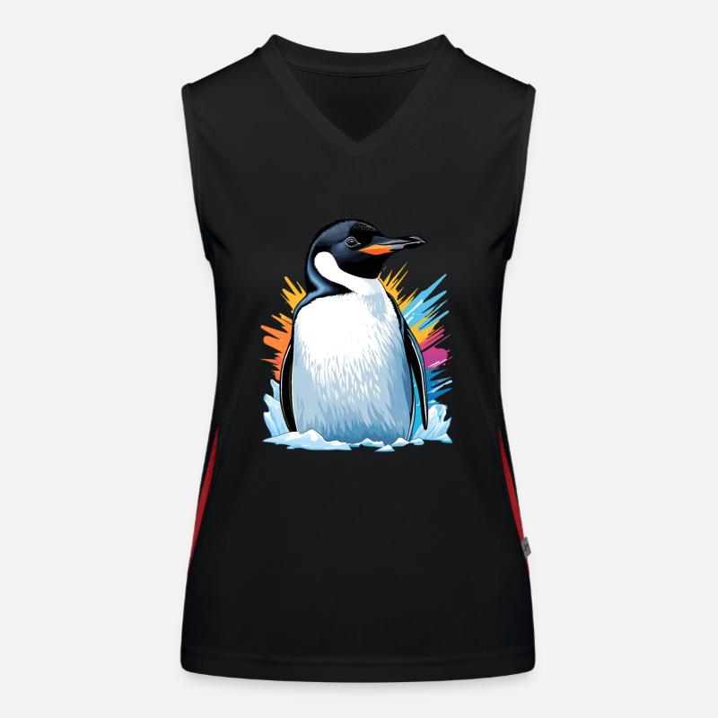 Emperor Penguin Women's Functional Contrast Tank Top