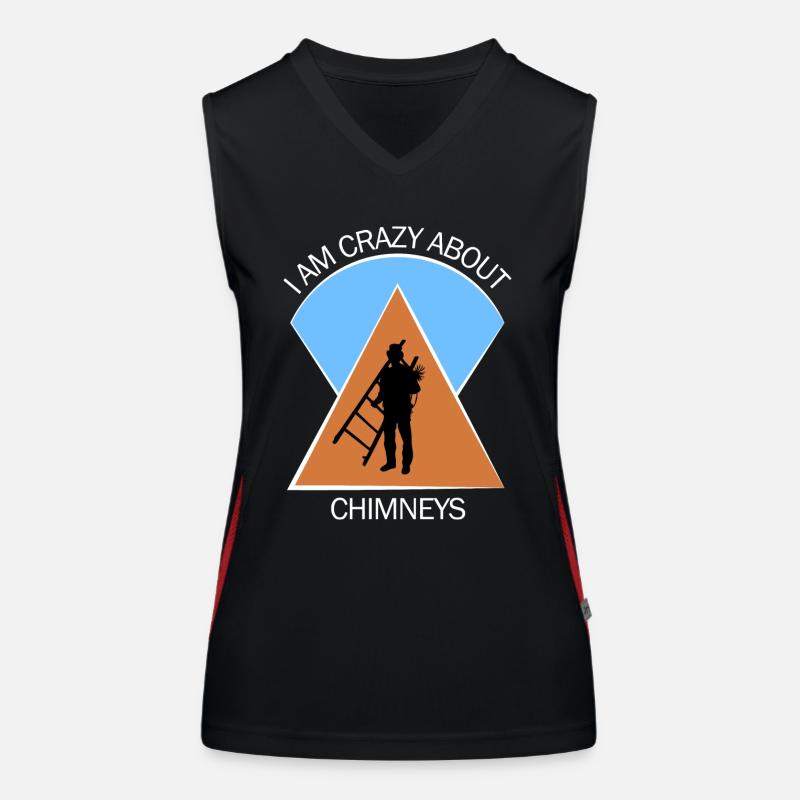 Schornsteinfeger Schlotfeger Funktionelles Kontrast-Tank Top für Frauen