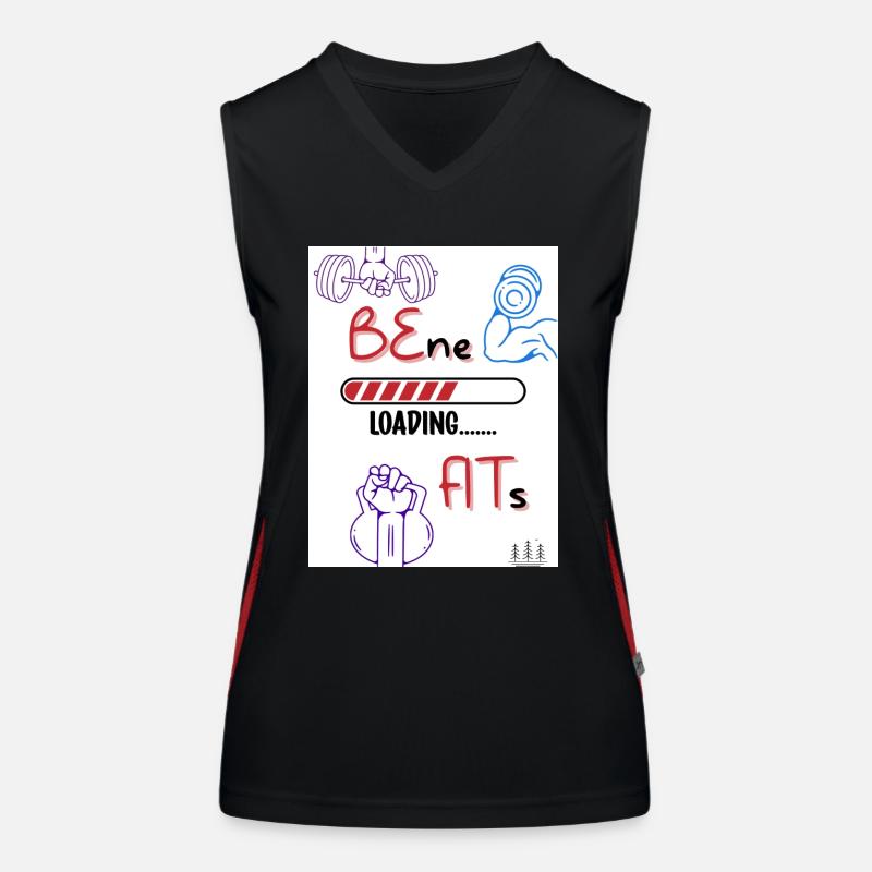 Be fit. Benefits loading. Women's Functional Contrast Tank Top