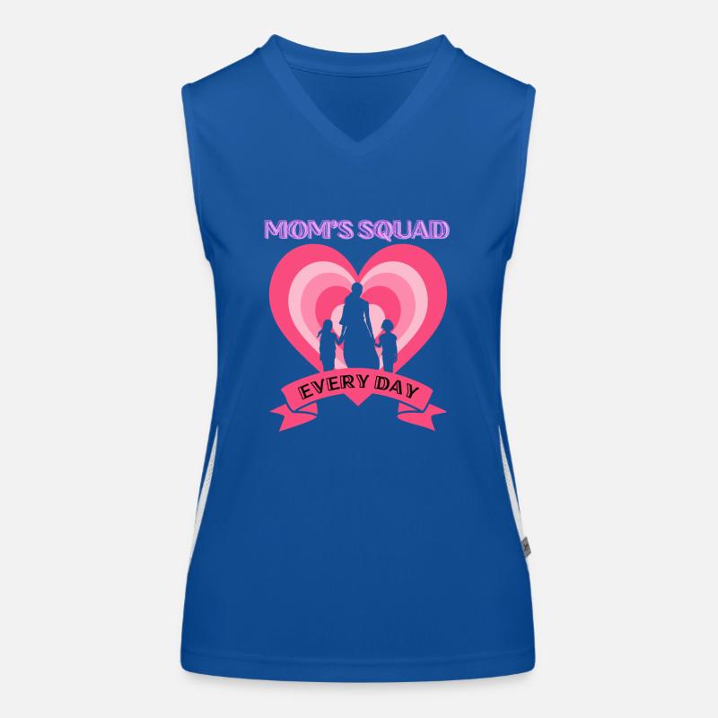 Mom's Squad, Every Day Women's Functional Contrast Tank Top
