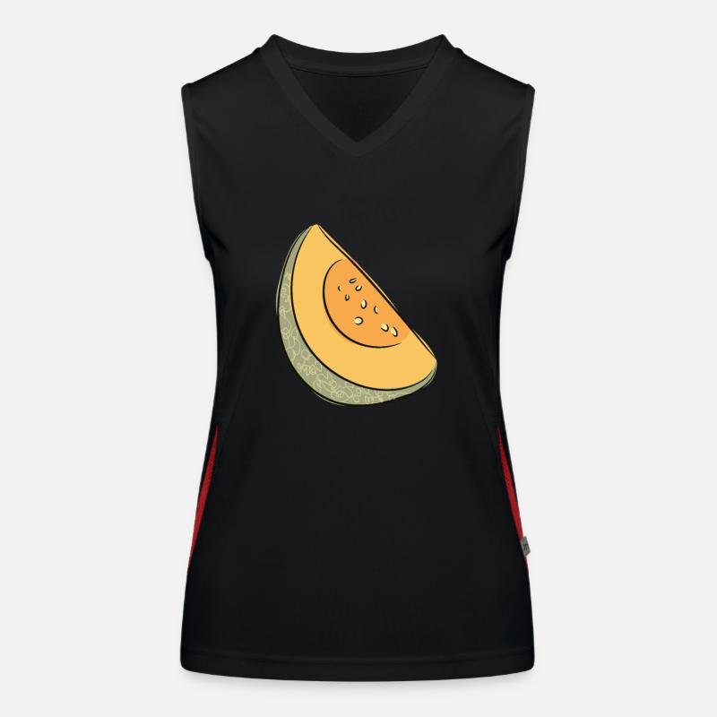 Melon d’été pastèque Pastèque Débardeur respirant contrasté Femme