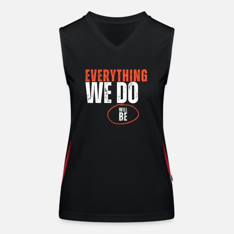 Alles, was wir tun, wird Funktionelles Kontrast-Tank Top für Frauen