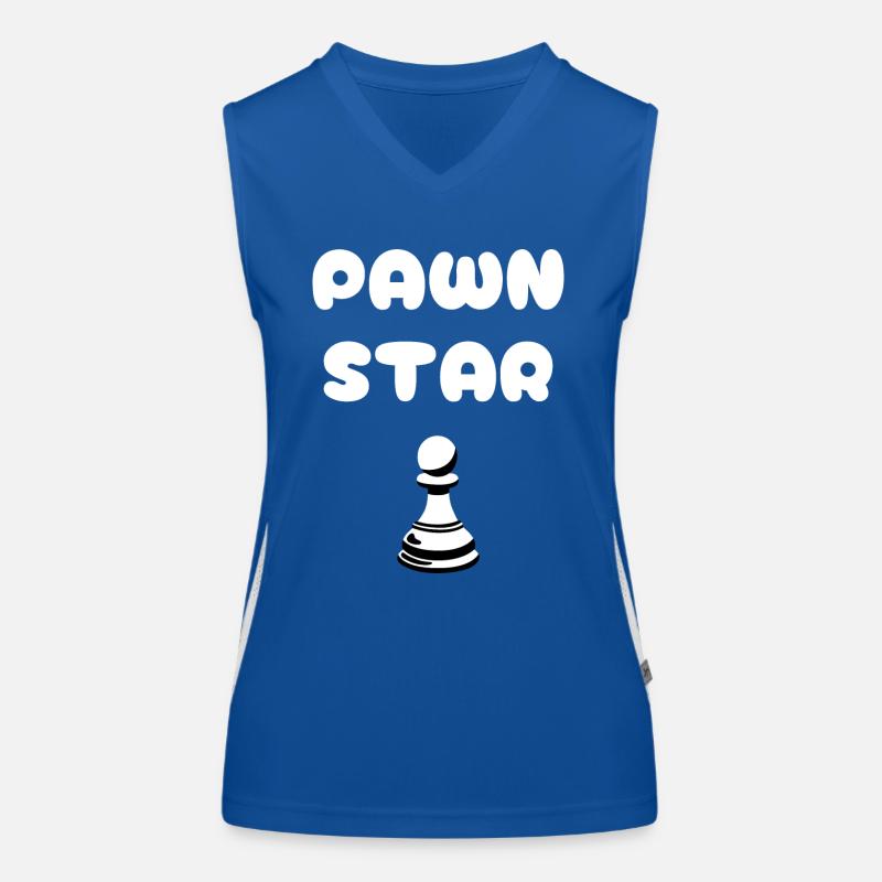 Pawn Star | Das Sternchen under den Schachfiguren Funktionelles Kontrast-Tank Top für Frauen