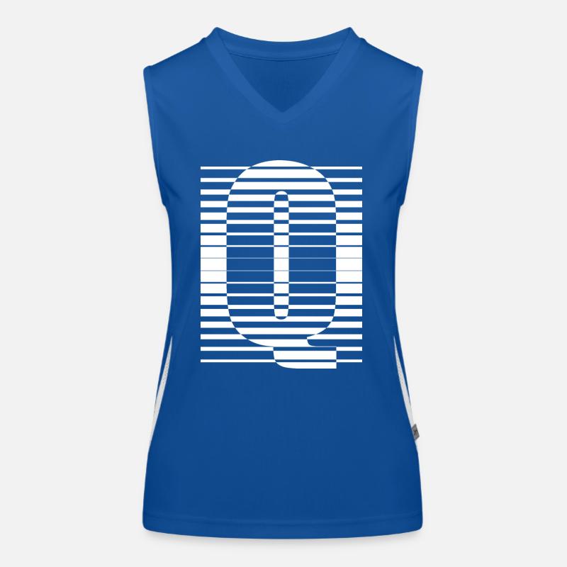 LETTER Q Women's Functional Contrast Tank Top