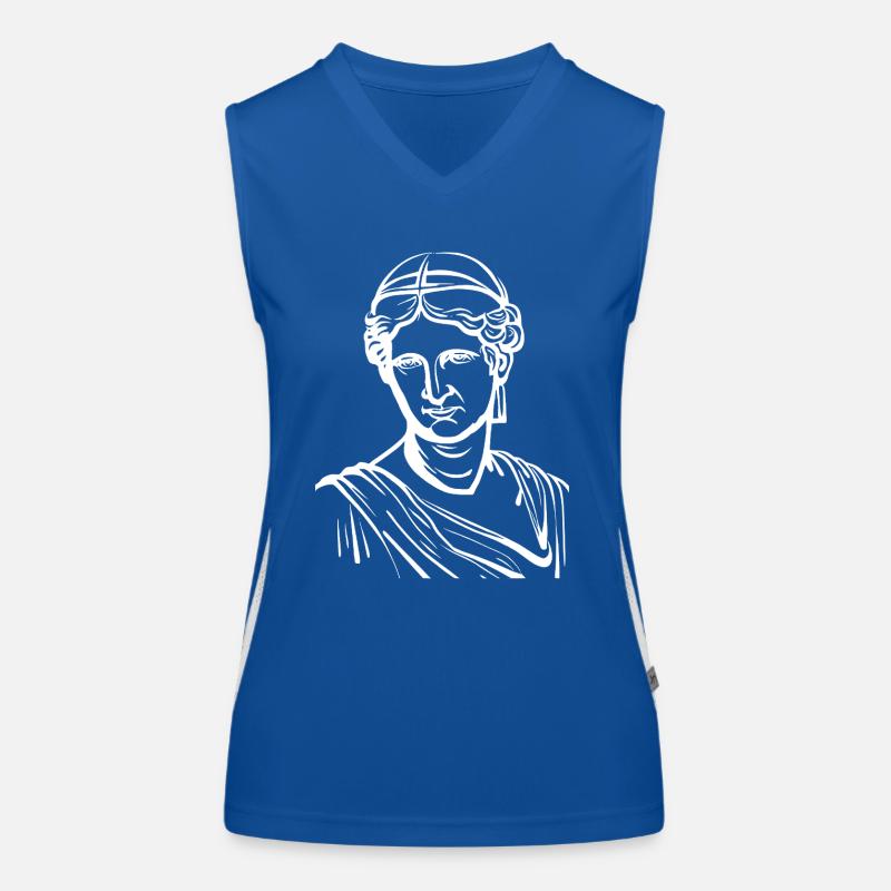 Ancient Old Marble Statue Women's Functional Contrast Tank Top
