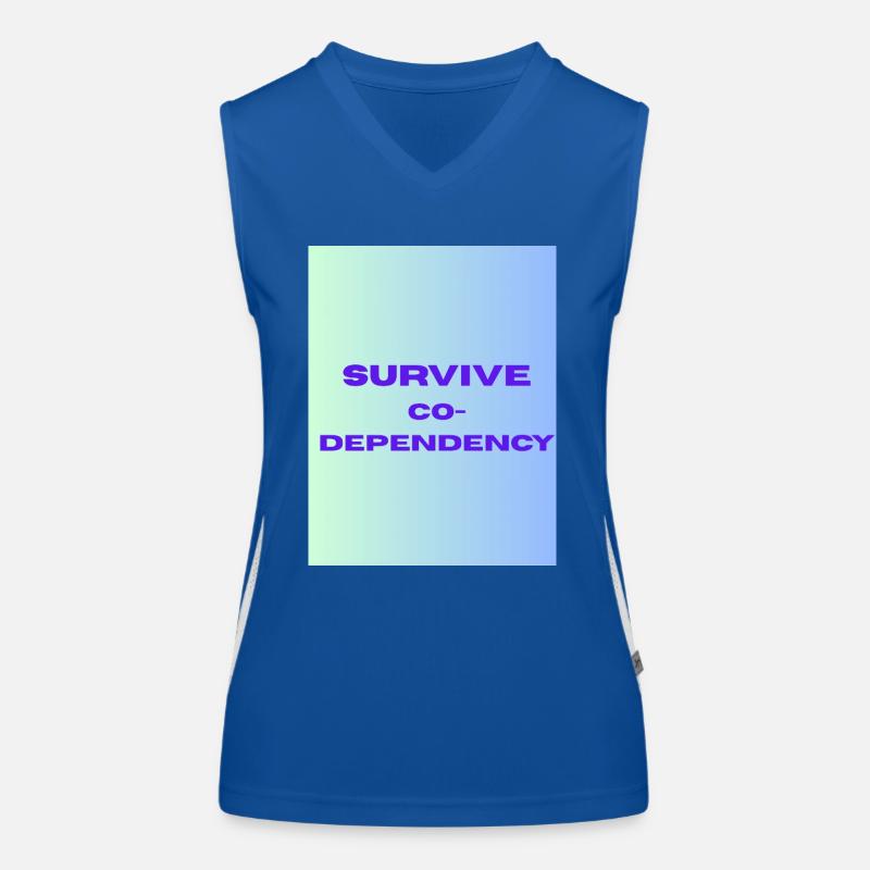 SURVIVE co dependency Débardeur respirant contrasté Femme