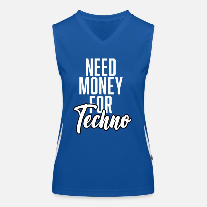 Need Money For Techno Women's Functional Contrast Tank Top