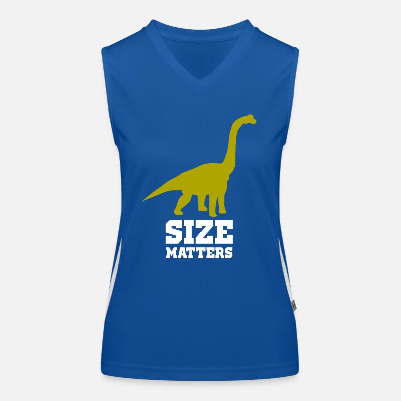 Brachiosaurus Dino - Size matters Women's Functional Contrast Tank Top