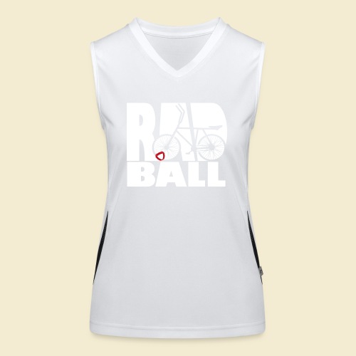Radball | Typo - Funktionelles Kontrast-Tank Top für Frauen