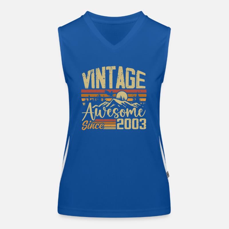 Jahrgang 2003 Retro Geburtstagsgeschenk 2003 Funktionelles Kontrast-Tank Top für Frauen