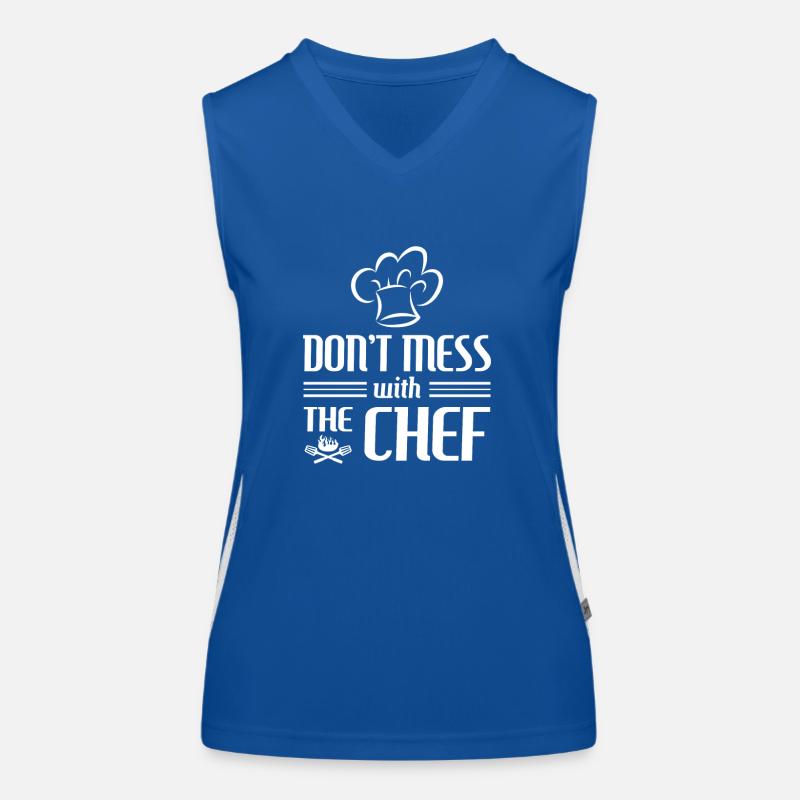 Don't mess with the Chef - cooking gift Débardeur respirant contrasté Femme