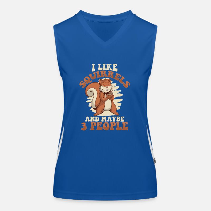 Eichhörnchen Tier Funktionelles Kontrast-Tank Top für Frauen