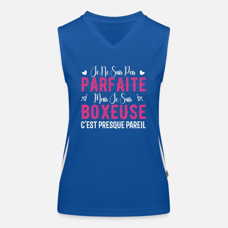 Nicht perfekt, aber ich bin ein Boxer - Boxer-Geschenk Funktionelles Kontrast-Tank Top für Frauen