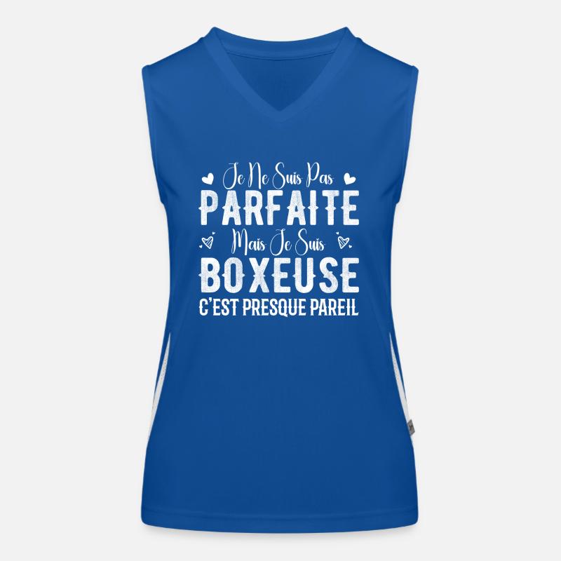 Nicht perfekt, aber ich bin ein Boxer - Boxer-Geschenk Funktionelles Kontrast-Tank Top für Frauen