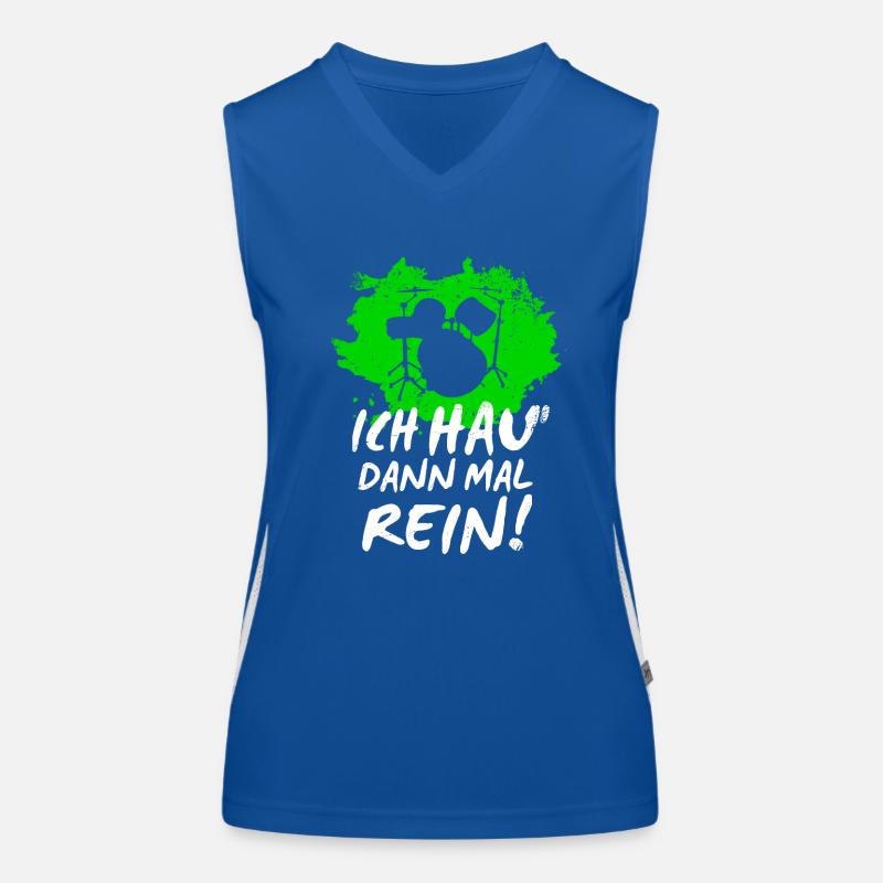 Drums Funktionelles Kontrast-Tank Top für Frauen