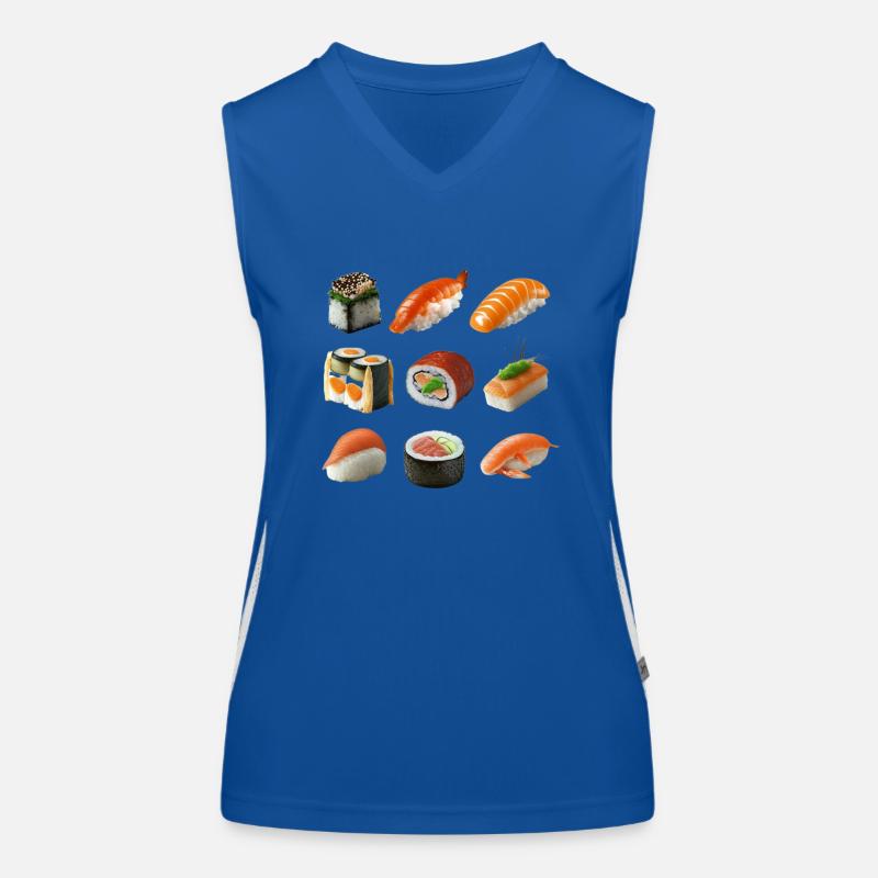 Différentes variantes de sushis Débardeur respirant contrasté Femme