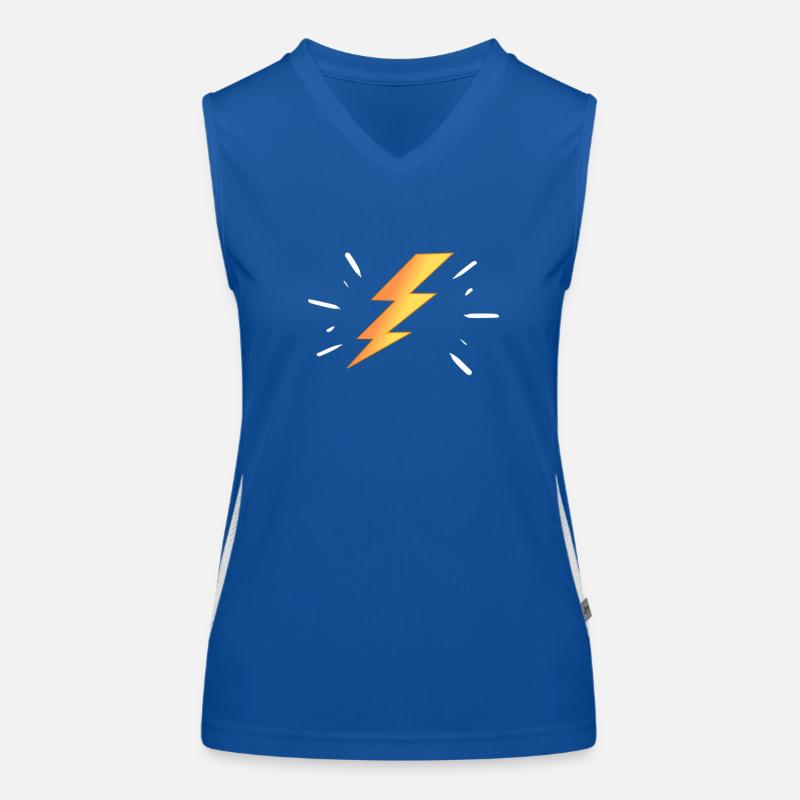 Rapide comme l'éclair Débardeur respirant contrasté Femme