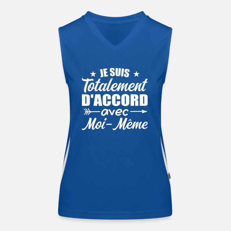 I totally agree with myself Women's Functional Contrast Tank Top