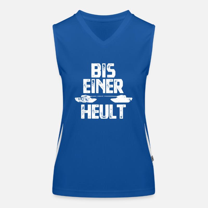 So lange bis einer heult - Panzer - Frieden Funktionelles Kontrast-Tank Top für Frauen