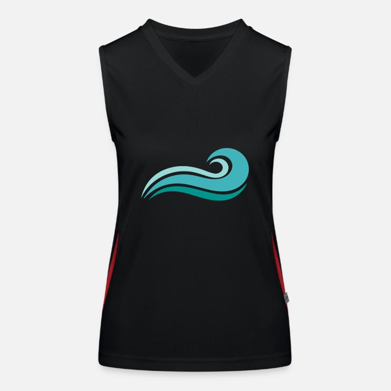 Wave Women's Functional Contrast Tank Top